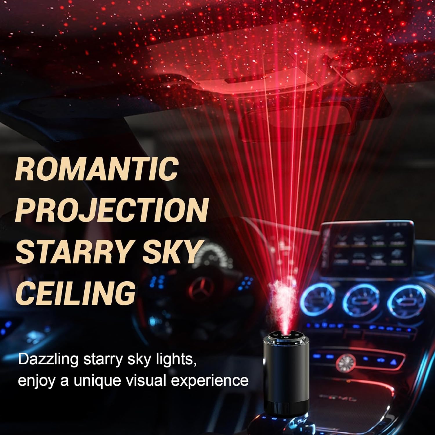 Smart Car Air Freshener with Starry Sky Projection