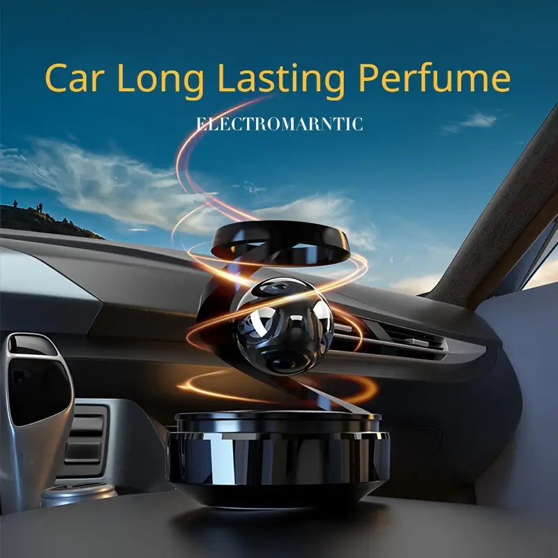 Solar Powered Rotating Car Aromatherapy Diffuser with Long-Lasting Fragrance